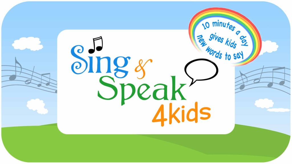 Sing and Speak 4 Kids Logo with Tagline