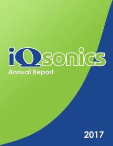 iQsonics annual report cover 2017