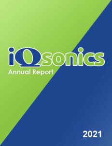 iQsonics annual report cover 2021