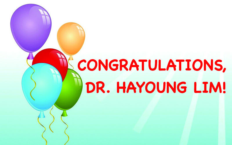 Congratulations Dr Hayoung Lim_Sing and Speak 4 Kids