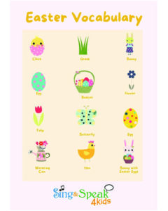 Easter Vocabulary Photo_Sing and Speak 4 Kids