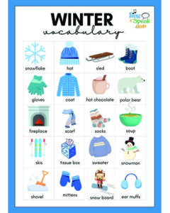 Winter Vocabulary Photo_Sing and Speak 4 Kids