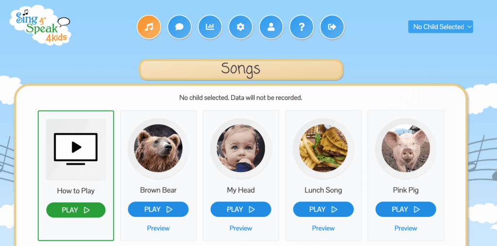 New Game Feature - How to Play Video_Sing and Speak 4 Kids